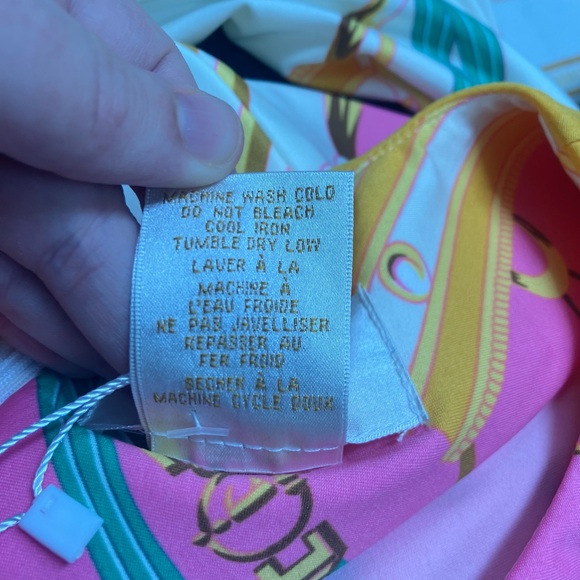 JB by Julie Brown Pink Chain Link Accented Waist Stretch Dress Women's Size 2X - Picture 10 of 11